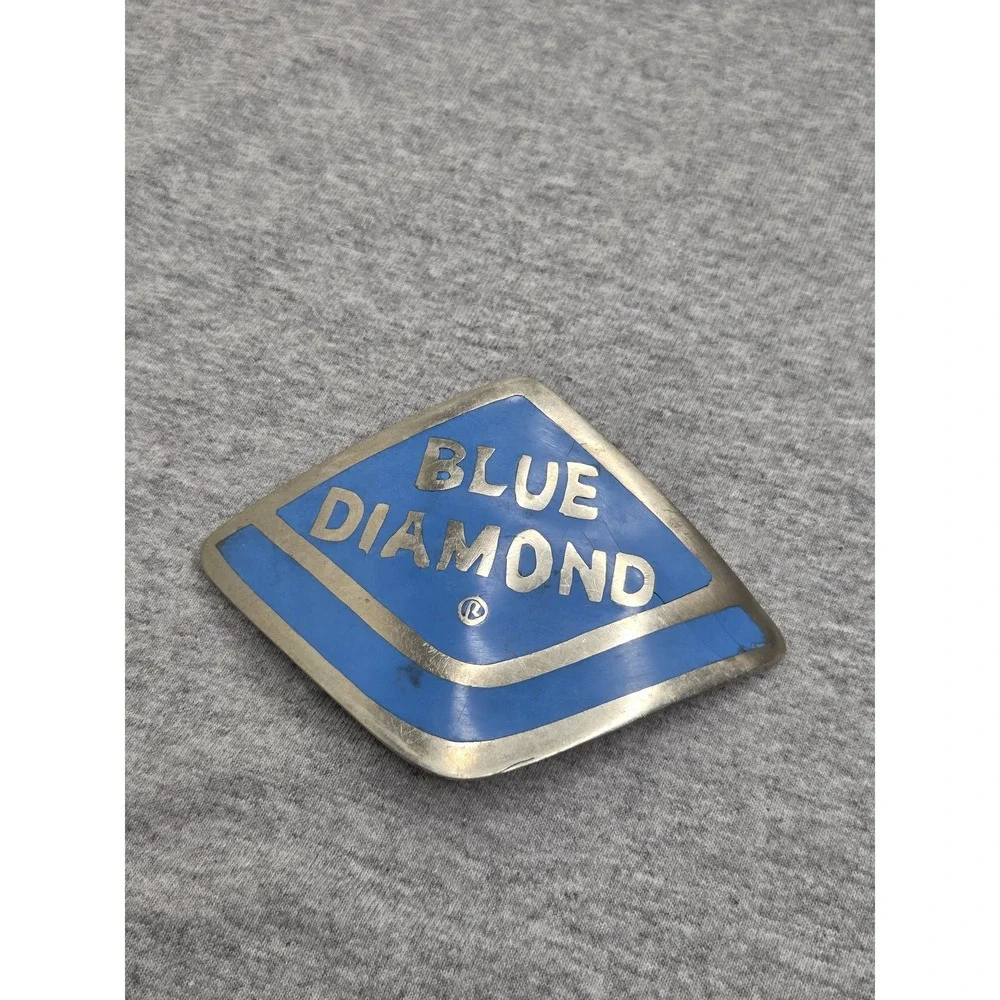 Handmade Blue Diamond Almond Growers One of a Kind Belt Buckle